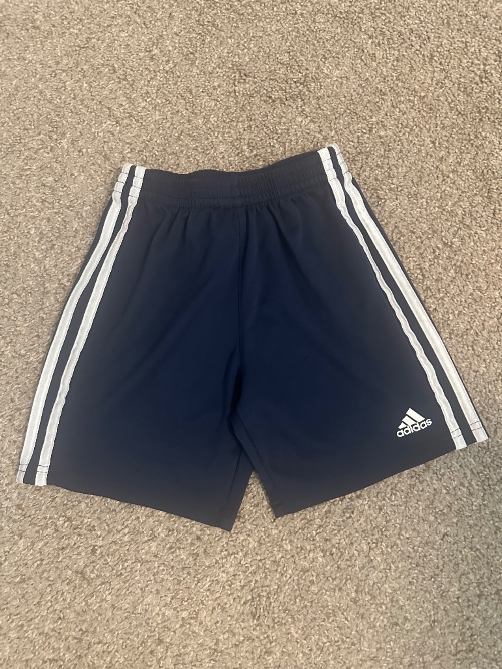 Navy Blue Youth Adidas Shorts Size 7